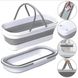 Collapsible bucket with mop and wheels MAG-804 / portable cleaning bucket, collapsible utility bucket with wringer 0220 фото Crystalline.Shop 1