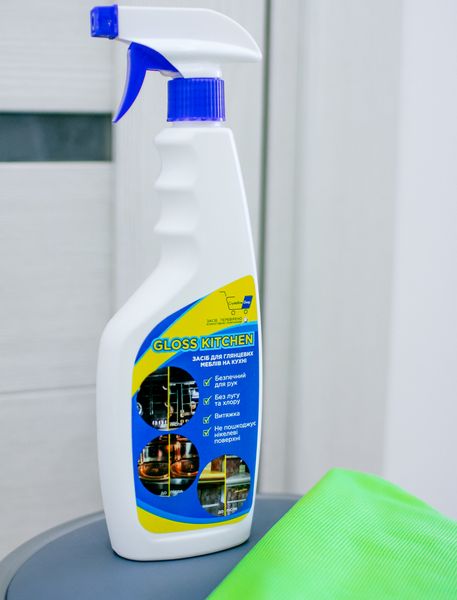 gloss kitchen- средство для мытья и чистки глянцевых фасадов 2579 фото