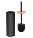 Ardesto Toilet Brush and Holder Set &ndash; Black 7650 фото Crystalline.Shop 1