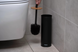 Ardesto Toilet Brush and Holder Set &ndash; Black 7650 фото Crystalline.Shop 3