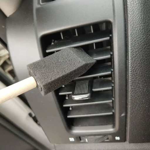 Foam brush for cleaning air ducts, dry-cleaning air vents, and detailing 7654 фото Crystalline
