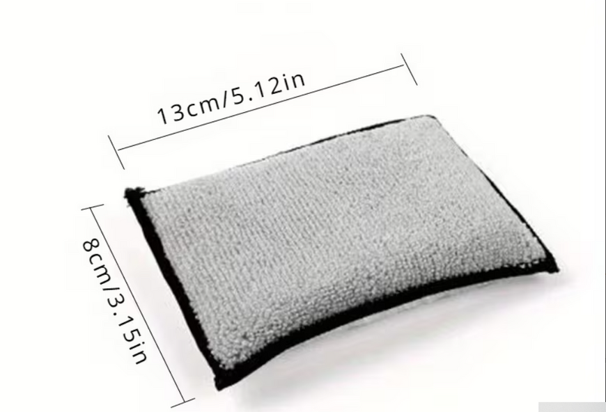 Miękka, dwustronna gąbka z mikrofibry do czyszczenia sk&oacute;ry samochodowej 2314 zdjęcie Crystalline