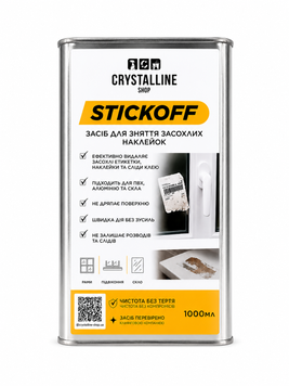 Preparat do usuwania zaschniętych naklejek StickOff 1L 3570 фото Crystalline